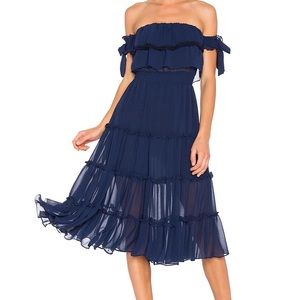 Misa Los Angeles Navy Blue Micaela Dress - XS